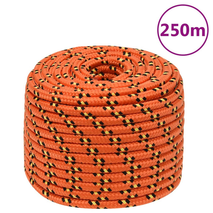 Frânghie de barcă, portocaliu, 14 mm, 250 m, polipropilenă - WALTI WALTI