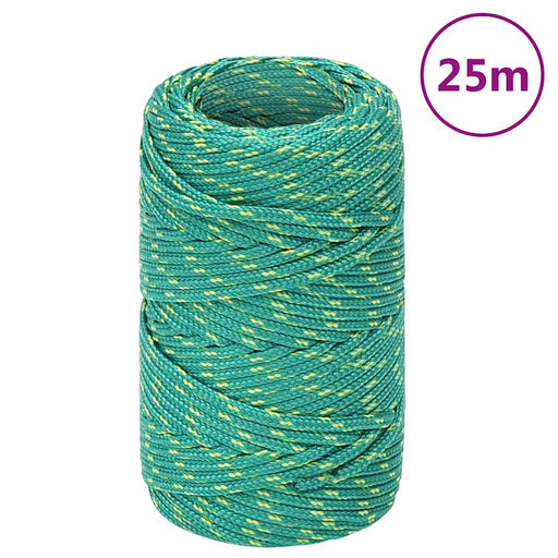 Frânghie de barcă, verde, 2 mm, 25 m, polipropilenă - WALTI WALTI