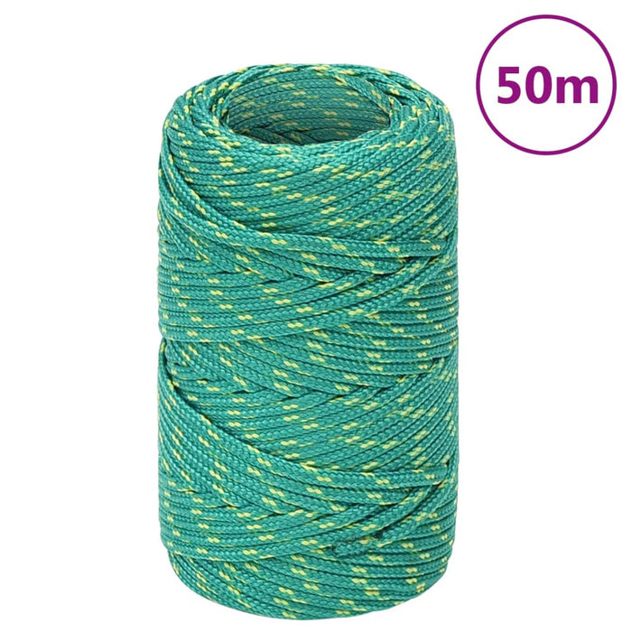 Frânghie de barcă, verde, 2 mm, 25 m, polipropilenă WALTI