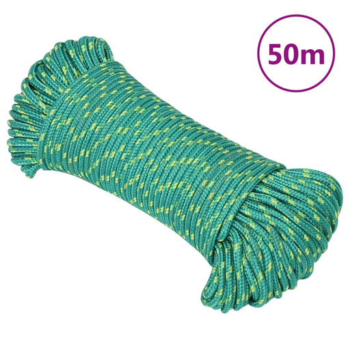 Frânghie de barcă, verde, 4 mm, 50 m, polipropilenă - WALTI WALTI