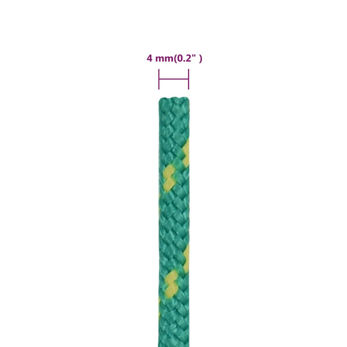 Frânghie de barcă, verde, 4 mm, 250 m, polipropilenă - WALTI WALTI