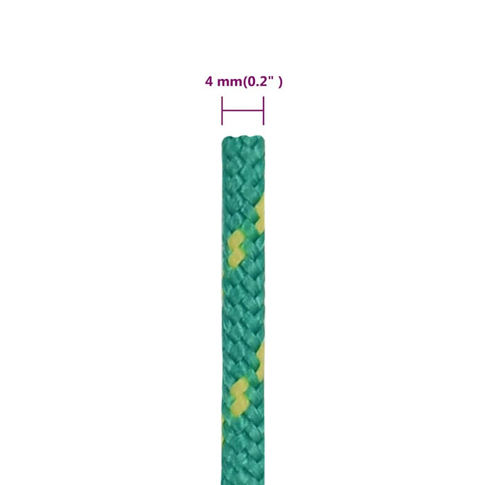 Frânghie de barcă, verde, 4 mm, 500 m, polipropilenă - WALTI WALTI