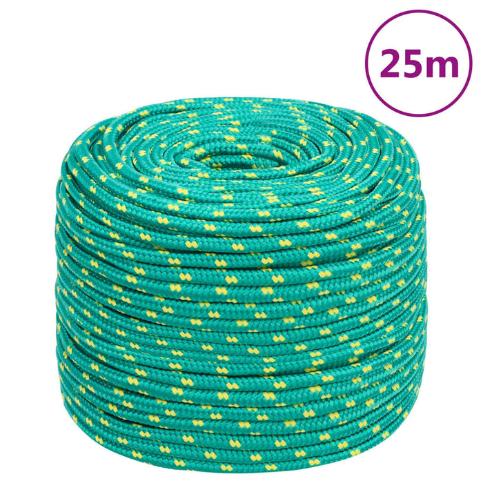 Frânghie de barcă, verde, 6 mm, 25 m, polipropilenă WALTI