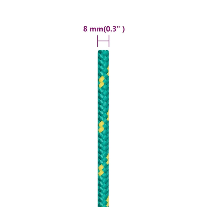 Frânghie de barcă, verde, 8 mm, 100 m, polipropilenă - WALTI WALTI