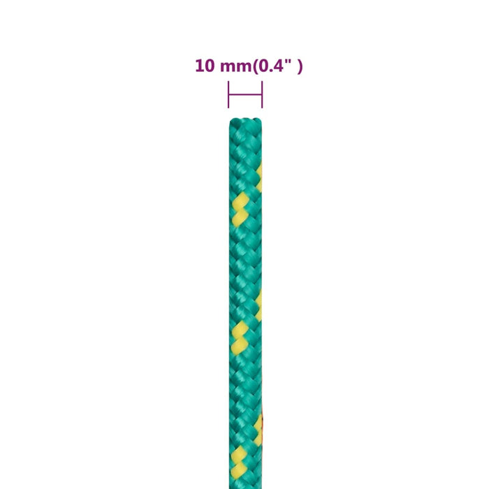 Frânghie de barcă, verde, 10 mm, 25 m, polipropilenă WALTI