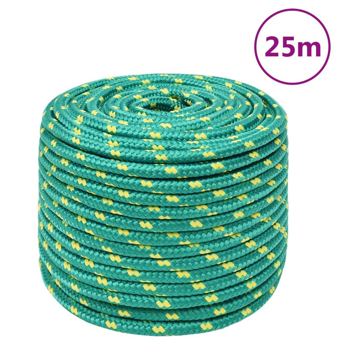 Frânghie de barcă, verde, 12 mm, 25 m, polipropilenă WALTI