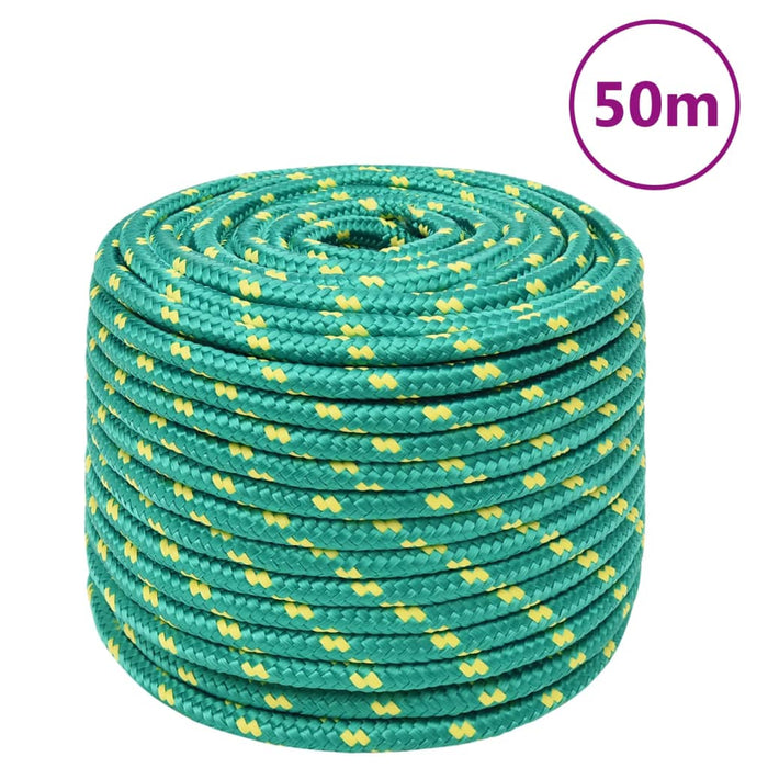 Frânghie de barcă, verde, 12 mm, 50 m, polipropilenă WALTI