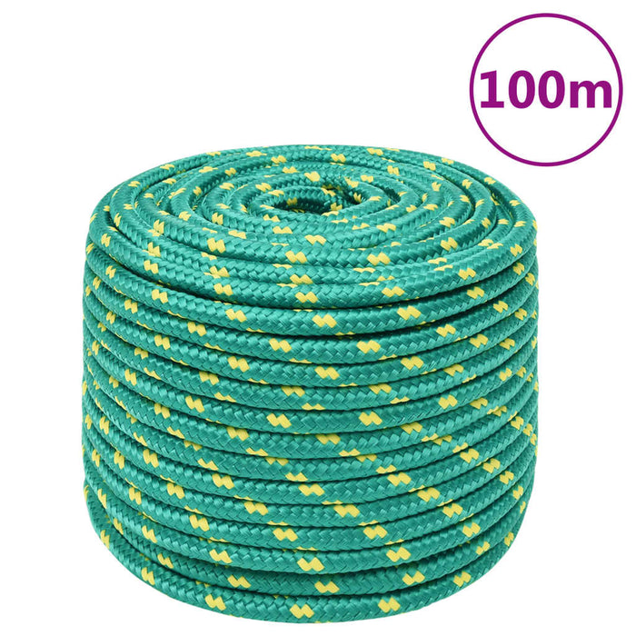 Frânghie de barcă, verde, 12 mm, 100 m, polipropilenă - WALTI WALTI