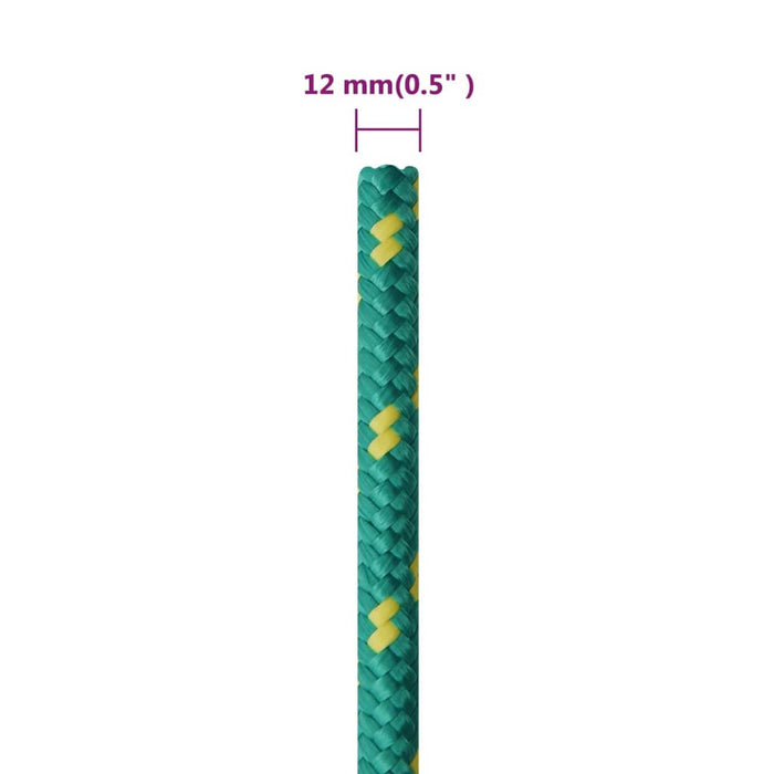 Frânghie de barcă, verde, 12 mm, 100 m, polipropilenă - WALTI WALTI