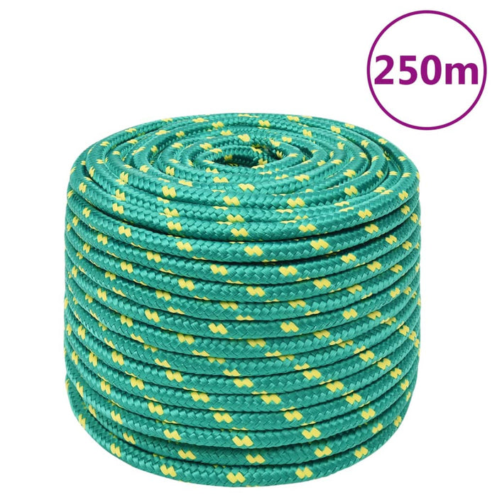 Frânghie de barcă, verde, 12 mm, 250 m, polipropilenă WALTI