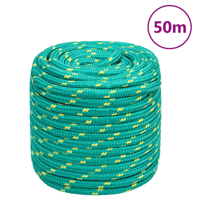 Frânghie de barcă, verde, 16 mm, 50 m, polipropilenă WALTI