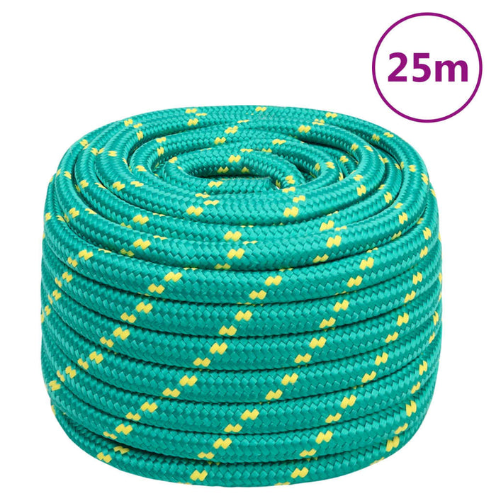 Frânghie de barcă, verde, 20 mm, 25 m, polipropilenă - WALTI WALTI