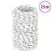 Frânghie împletită pentru barcă, alb, 2 mm x 25 m, poliester - WALTI WALTI