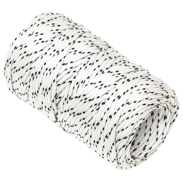 Frânghie împletită pentru barcă, alb, 2 mm x 50 m, poliester - WALTI WALTI