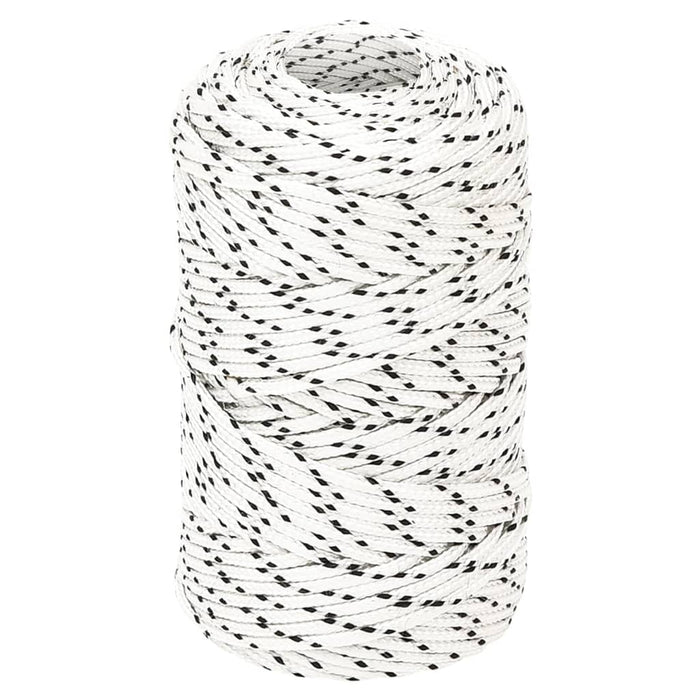 Frânghie împletită pentru barcă, alb, 2 mm x 100 m, poliester - WALTI WALTI