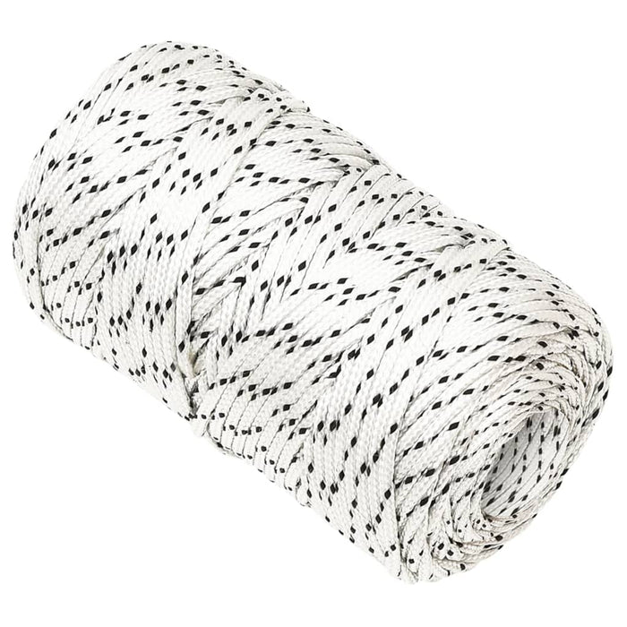 Frânghie împletită pentru barcă, alb, 2 mm x 500 m, poliester - WALTI WALTI