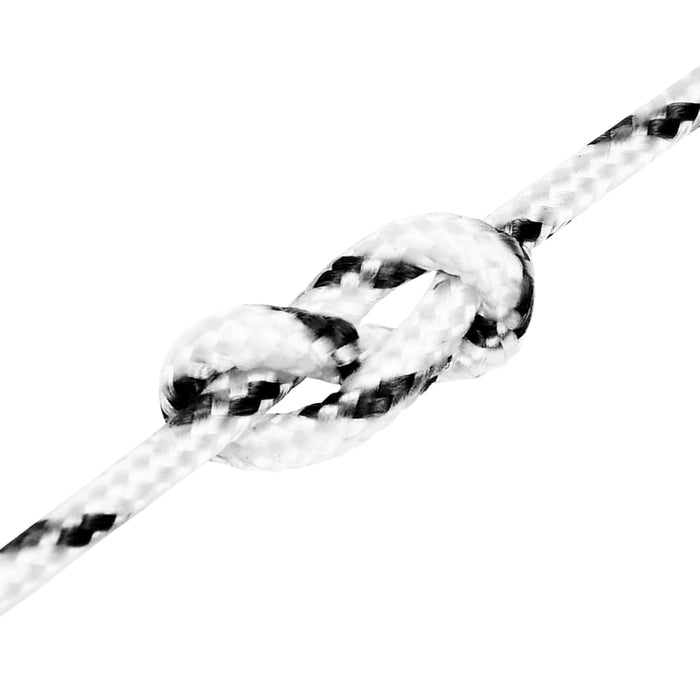Frânghie împletită pentru barcă, alb, 5 mm x 25 m, poliester - WALTI WALTI
