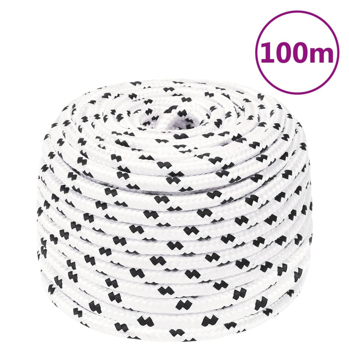 Frânghie de lucru, alb, 10 mm, 100 m, poliester - WALTI WALTI