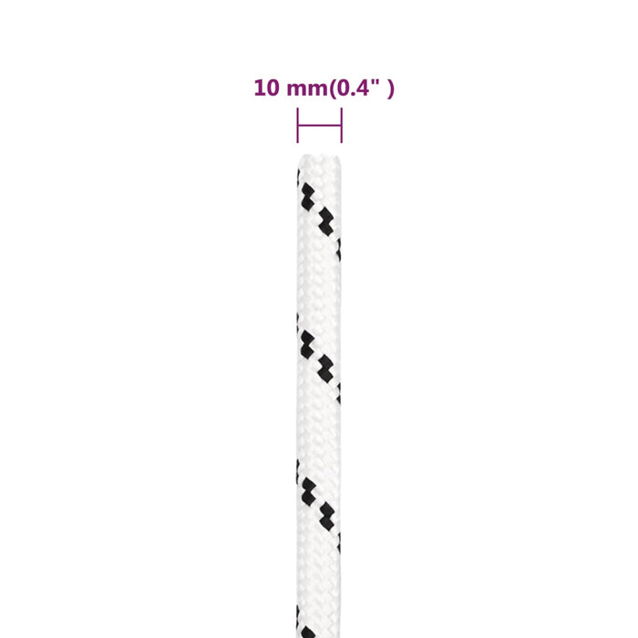Frânghie de lucru, alb, 10 mm, 100 m, poliester - WALTI WALTI