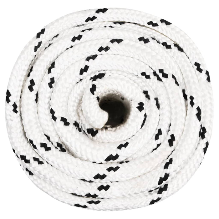 Frânghie împletită pentru barcă, alb, 16 mm x 25 m, poliester - WALTI WALTI
