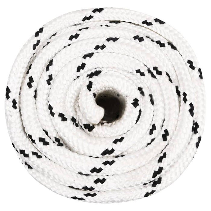 Frânghie împletită pentru barcă, alb, 20 mm x 50 m, poliester - WALTI WALTI