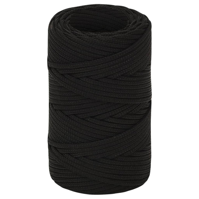 Frânghie de lucru, negru, 2 mm, 100 m, poliester - WALTI WALTI