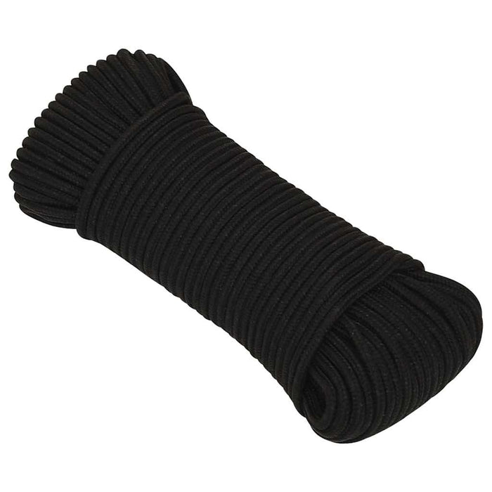 Frânghie de lucru, negru, 3 mm, 50 m, poliester - WALTI WALTI