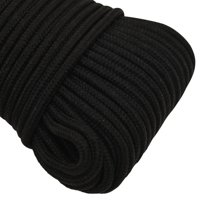 Frânghie de lucru, negru, 5 mm, 25 m, poliester - WALTI WALTI