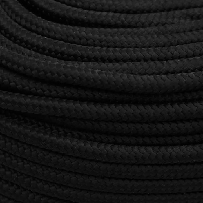 Frânghie de lucru, negru, 6 mm, 50 m, poliester - WALTI WALTI