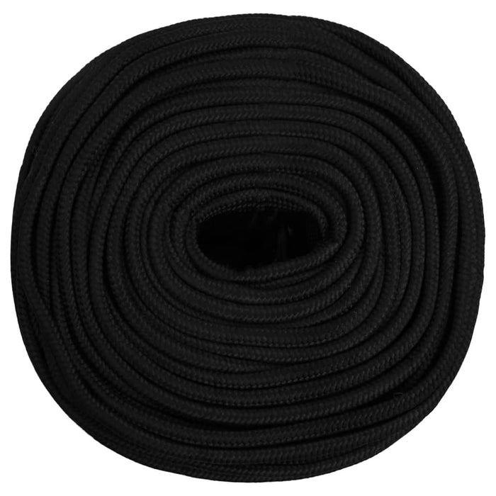 Frânghie de lucru, negru, 8 mm, 25 m, poliester - WALTI WALTI
