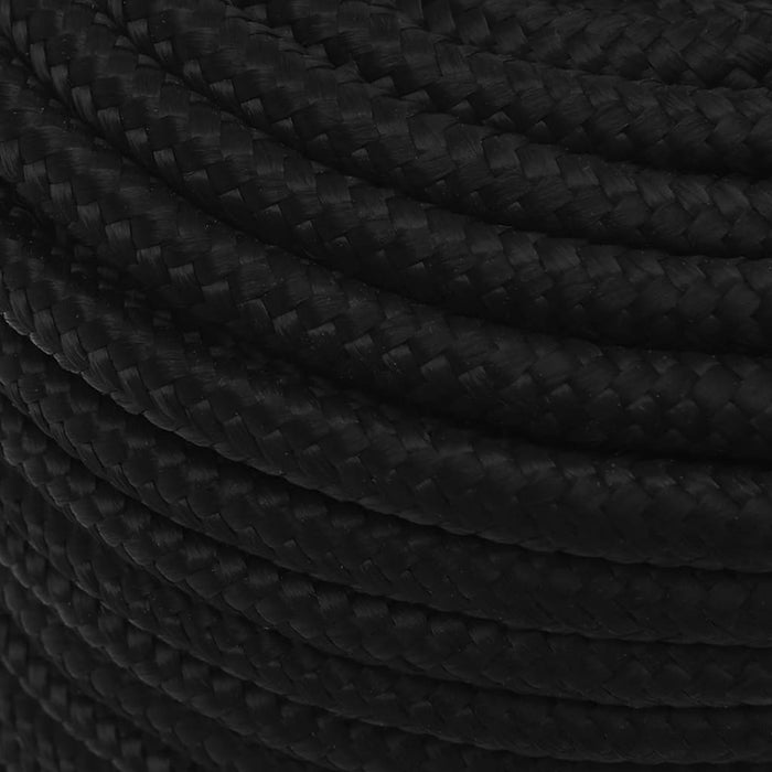 Frânghie de lucru, negru, 14 mm, 100 m, poliester - WALTI WALTI