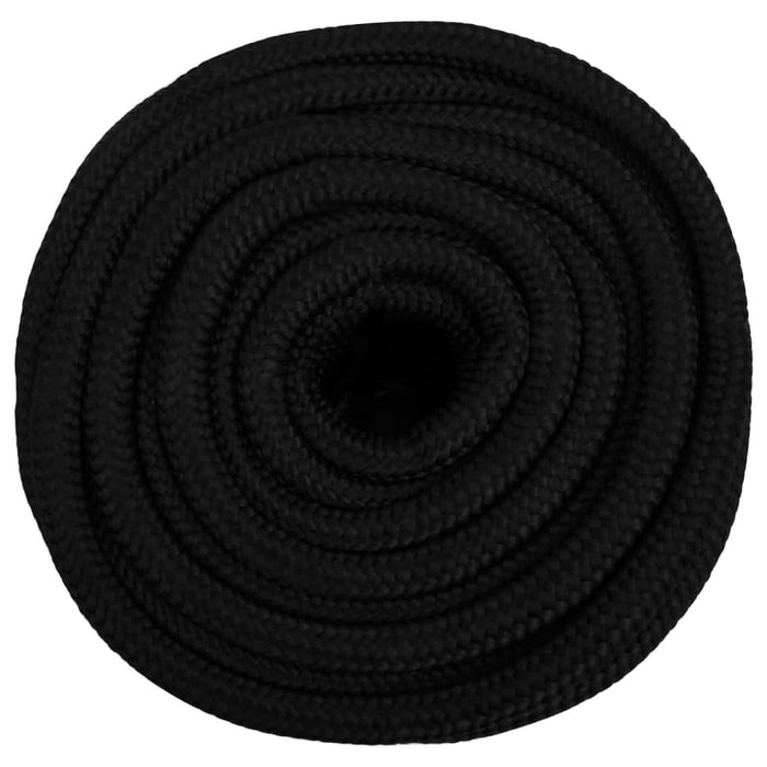 Frânghie de lucru, negru, 18 mm, 50 m, poliester - WALTI WALTI