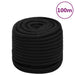 Frânghie de lucru, negru, 18 mm, 100 m, poliester - WALTI WALTI