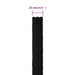 Frânghie de lucru, negru, 20 mm, 50 m, poliester - WALTI WALTI