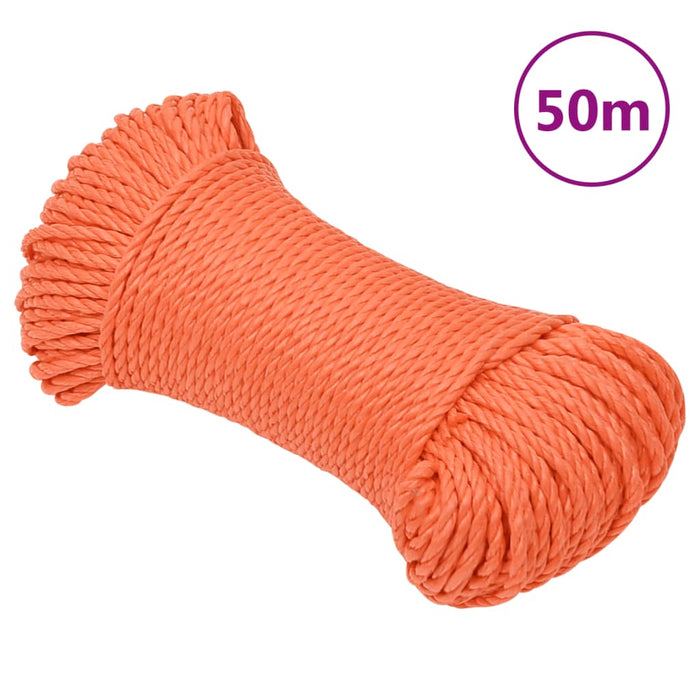 Frânghie de lucru, portocaliu, 3 mm, 50 m, polipropilenă - WALTI WALTI