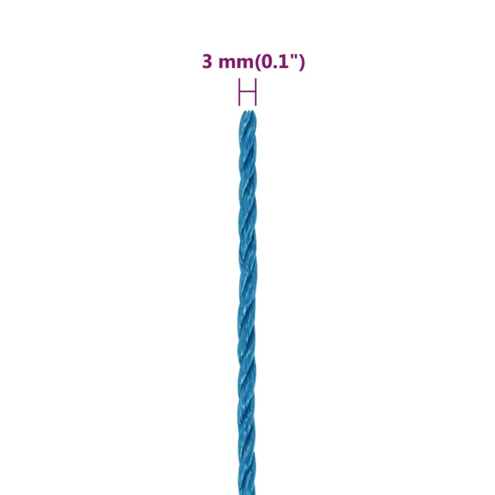 Frânghie de lucru, albastru, 3 mm, 50 m, polipropilenă - WALTI WALTI