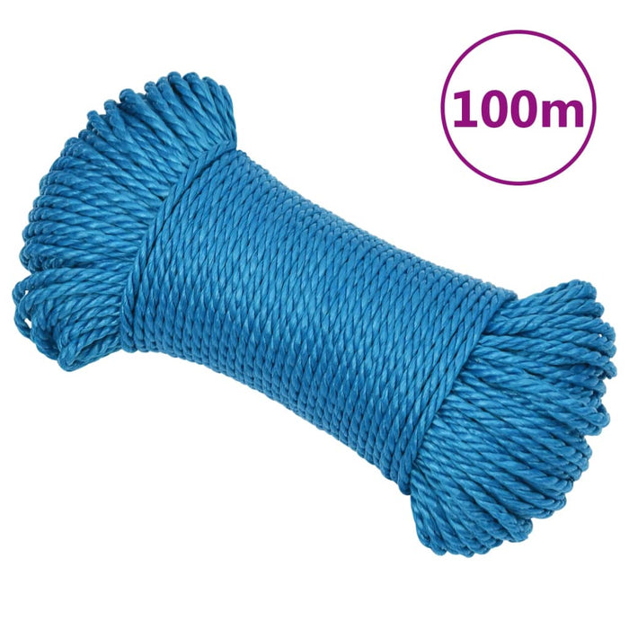 Frânghie de lucru, albastru, 8 mm, 100 m, polipropilenă - WALTI WALTI
