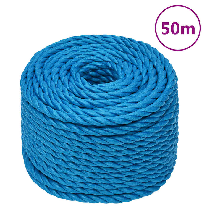 Frânghie de lucru, albastru, 10 mm, 50 m, polipropilenă - WALTI WALTI