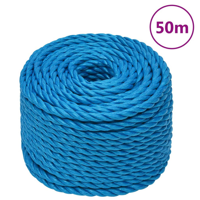 Frânghie de lucru, albastru, 12 mm, 50 m, polipropilenă - WALTI WALTI