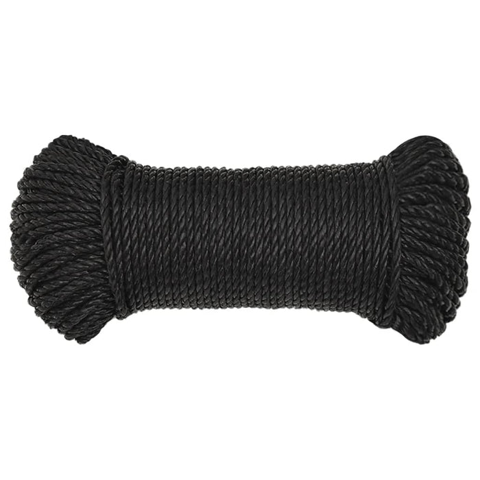 Frânghie de lucru, negru, 3 mm, 25 m, polipropilenă - WALTI WALTI
