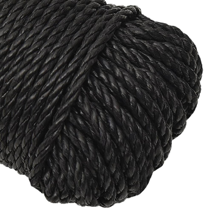 Frânghie de lucru, negru, 6 mm, 50 m, polipropilenă - WALTI WALTI