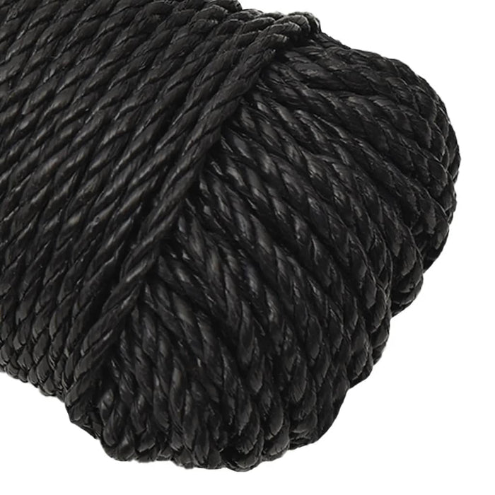 Frânghie de lucru, negru, 8 mm, 50 m, polipropilenă - WALTI WALTI