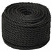 Frânghie de lucru, negru, 10 mm, 50 m, polipropilenă - WALTI WALTI