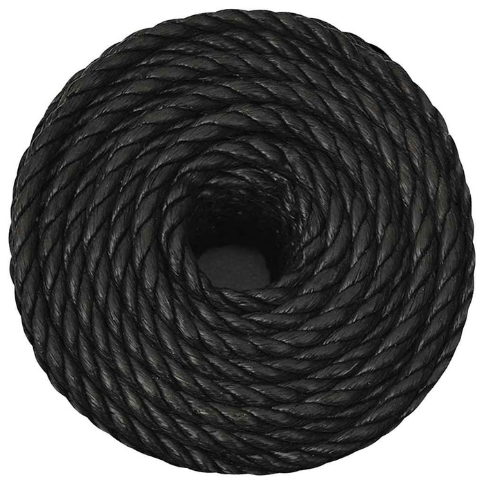 Frânghie de lucru, negru, 10 mm, 50 m, polipropilenă - WALTI WALTI