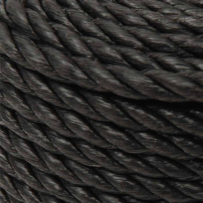 Frânghie de lucru, negru, 10 mm, 500 m, polipropilenă - WALTI WALTI