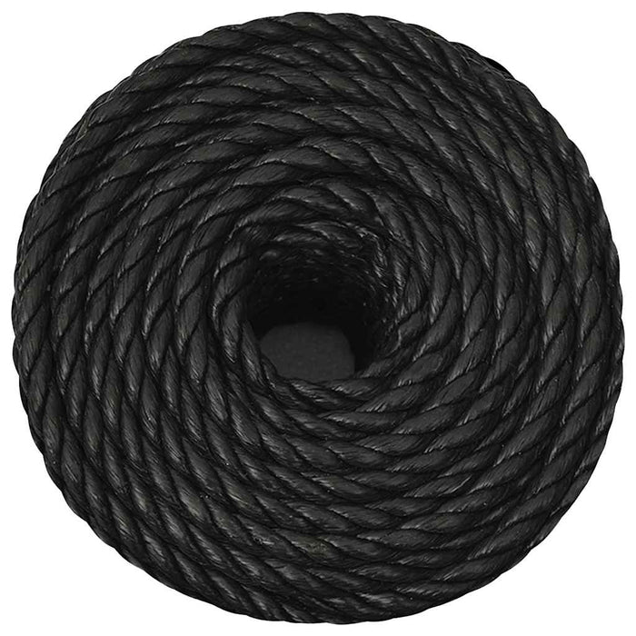 Frânghie de lucru, negru, 14 mm, 25 m, polipropilenă - WALTI WALTI