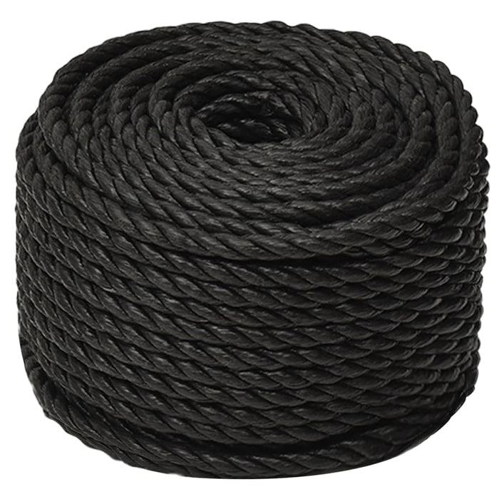 Frânghie de lucru, negru, 24 mm, 50 m, polipropilenă WALTI