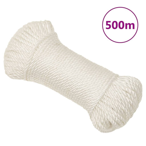 Frânghie de lucru, Alb, 6 mm, 500 m, polipropilenă - WALTI WALTI