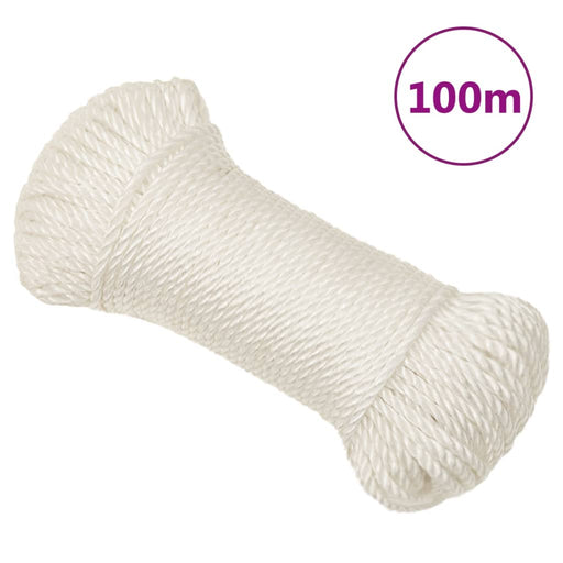 Frânghie de lucru, alb, 8 mm, 100 m, polipropilenă - WALTI WALTI