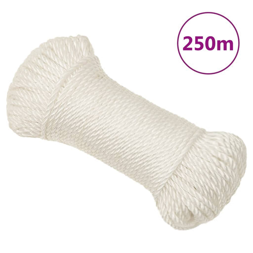 Frânghie de lucru, Alb, 8 mm, 250 m, polipropilenă - WALTI WALTI